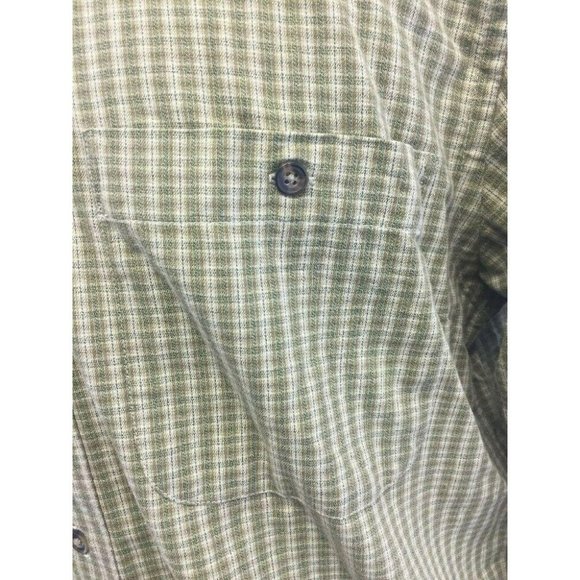 GH BASS CO Mens Casual Oxford Button Shirt M Green L/S Cotton - Picture 5 of 10